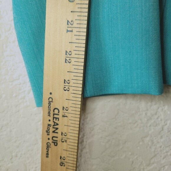 Pendleton Blazer Sz 8 Aqua Blue All Season Wool Single Breasted Career Office - Picture 7 of 9